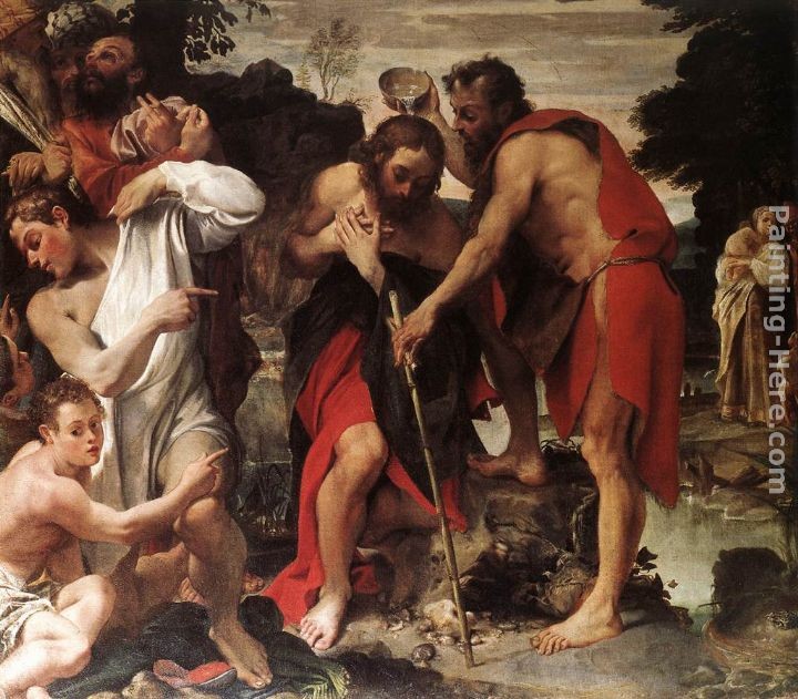 Annibale Carracci The Baptism of Christ